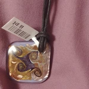 Gold foil encased necklace